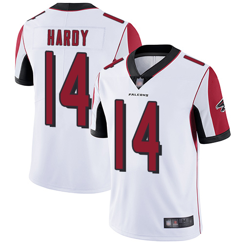 Atlanta Falcons Limited White Men Justin Hardy Road Jersey NFL Football #14 Vapor Untouchable